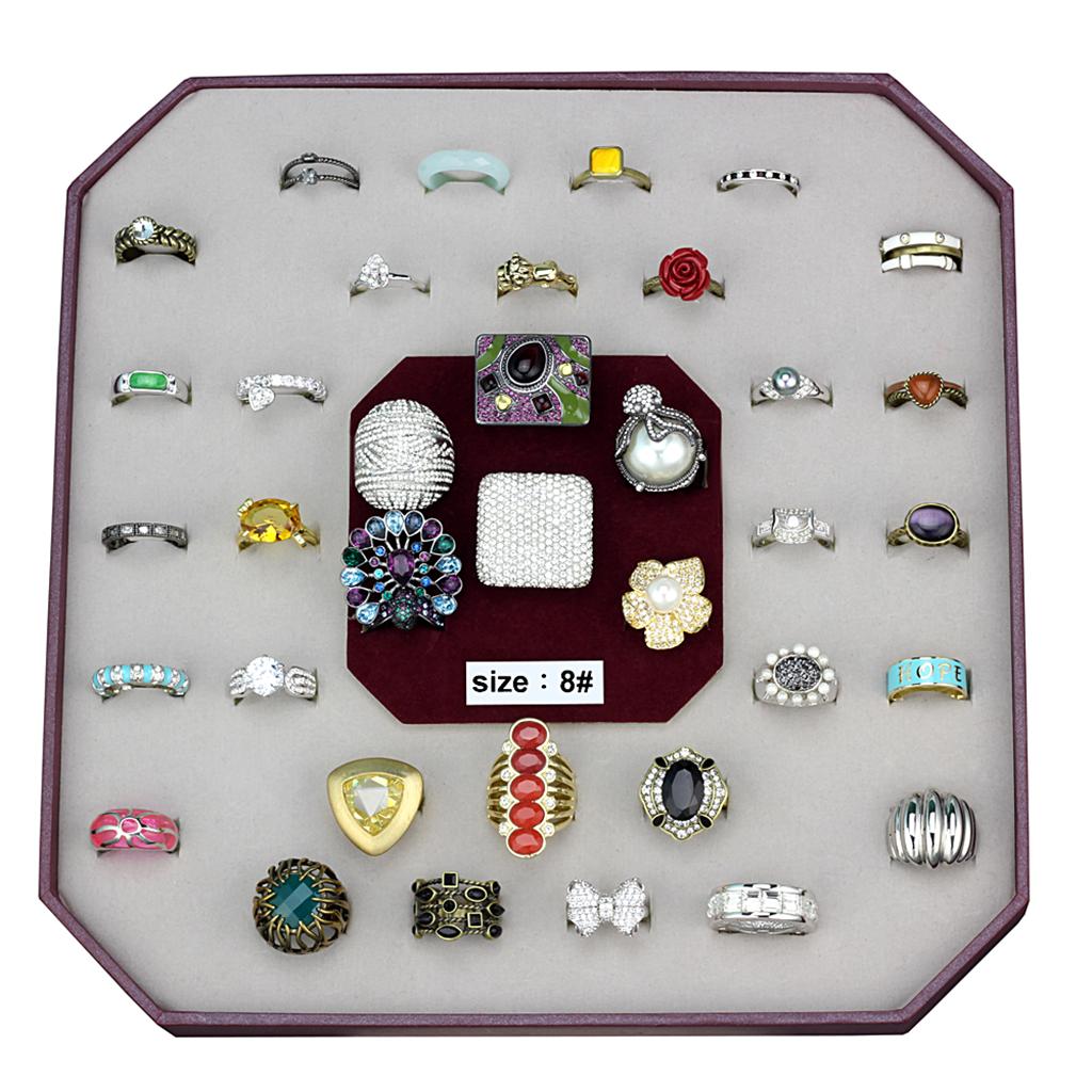VK-054-SIZE8 - Assorted Brass Ring with Assorted  in Assorted-0