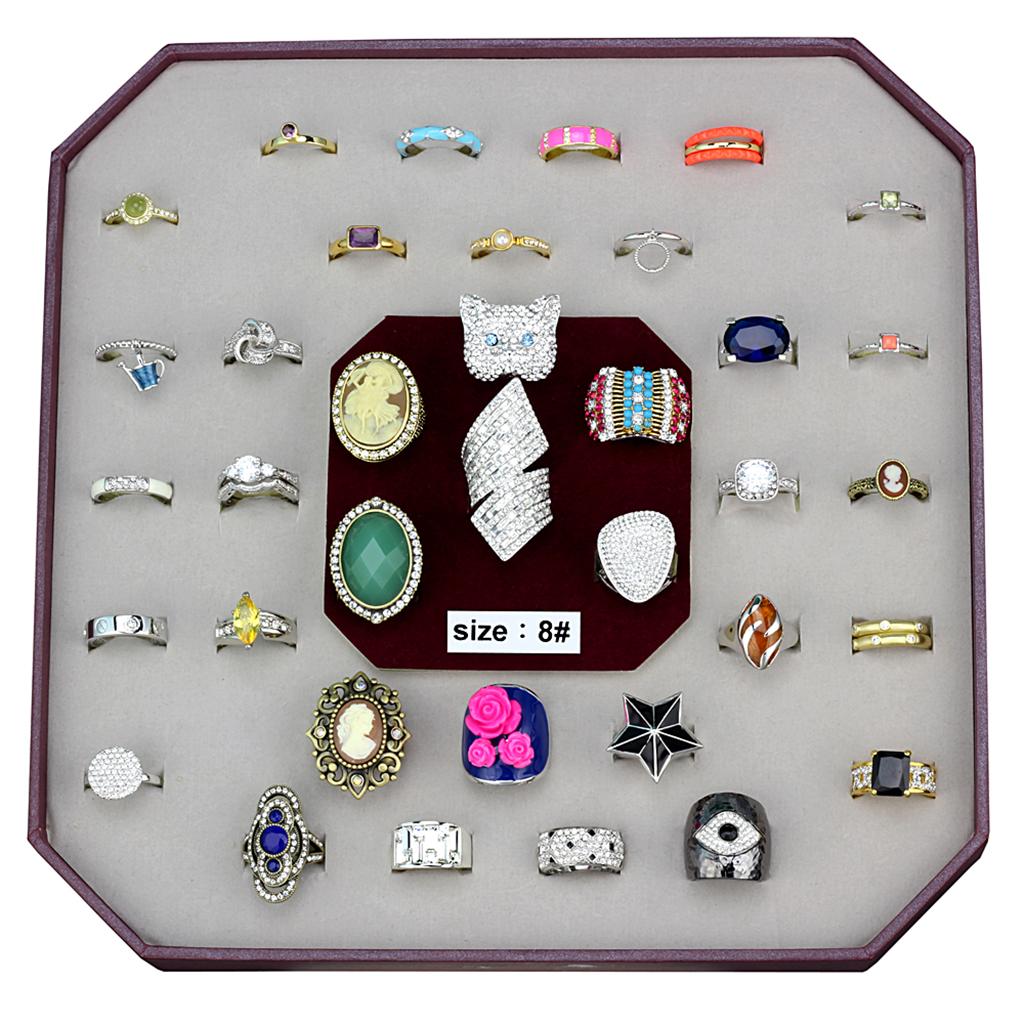 VK-055-SIZE8 - Assorted Brass Ring with Assorted  in Assorted-0