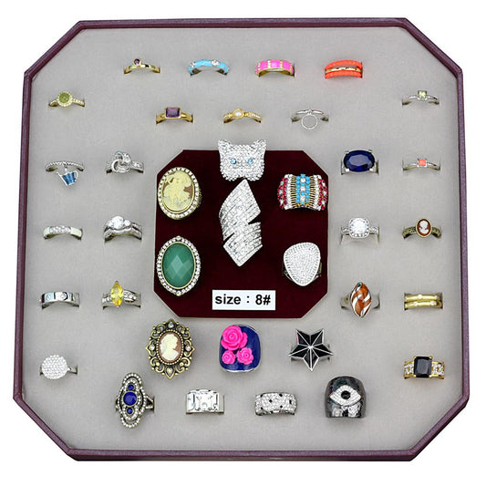 VK-055-SIZE8 - Assorted Brass Ring with Assorted  in Assorted-0