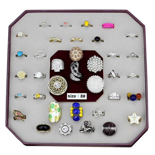 VK-057-SIZE8 - Assorted Brass Ring with Assorted  in Assorted-0