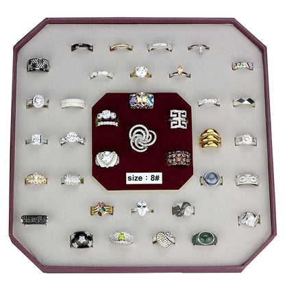 VK925-002-SIZE8 - Assorted 925 Sterling Silver Ring with Assorted  in Assorted-0