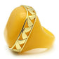 VL014 - IP Gold(Ion Plating) Brass Ring with Synthetic Synthetic Stone in Topaz-2