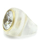 VL018 - Gold Brass Ring with AAA Grade CZ  in Clear-2