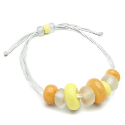 VL022 -  Resin Necklace with Synthetic Synthetic Stone in Multi Color-1