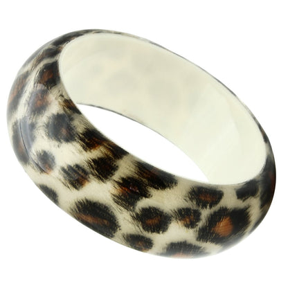 VL033 -  Resin Bangle with Synthetic Synthetic Stone in Animal pattern-0