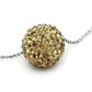VL057 - Rhodium Brass Chain Pendant with Top Grade Crystal  in Topaz-1