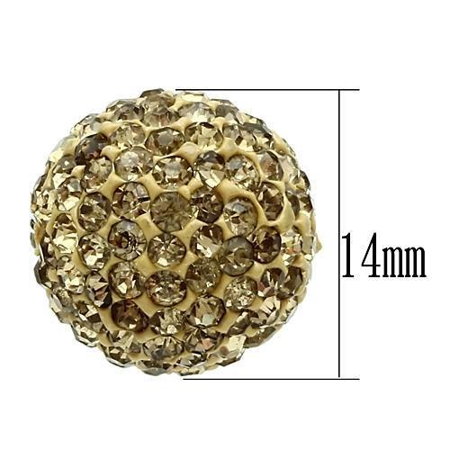 VL057 - Rhodium Brass Chain Pendant with Top Grade Crystal  in Topaz-2