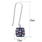 VL089 - High polished (no plating) Stainless Steel Earrings with Top Grade Crystal  in Multi Color-1
